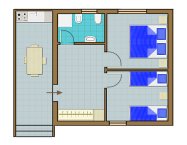 Piantina Bungalow Legno Villaggio delle Sirene
