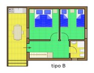 Piantina Bungalow Muratura Villaggio delle Sirene